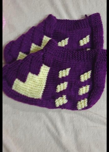 Mor Örgü  Patik - Görsel 3