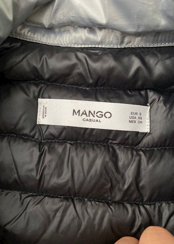 Mango Gri Fermuarlı Kadın Ceket