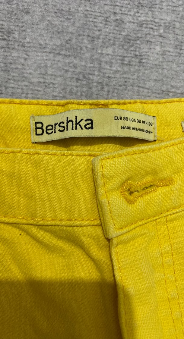 Sarı Kadın Boyfriend Pantolon Midi Boy - Görsel 2