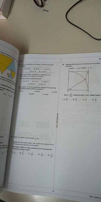  Beden Renk Ayt matematik denemesi 