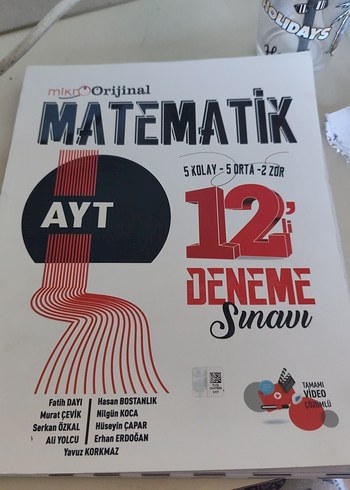 Mikroorjinal AYT Matematik 12'li Deneme Kitabı