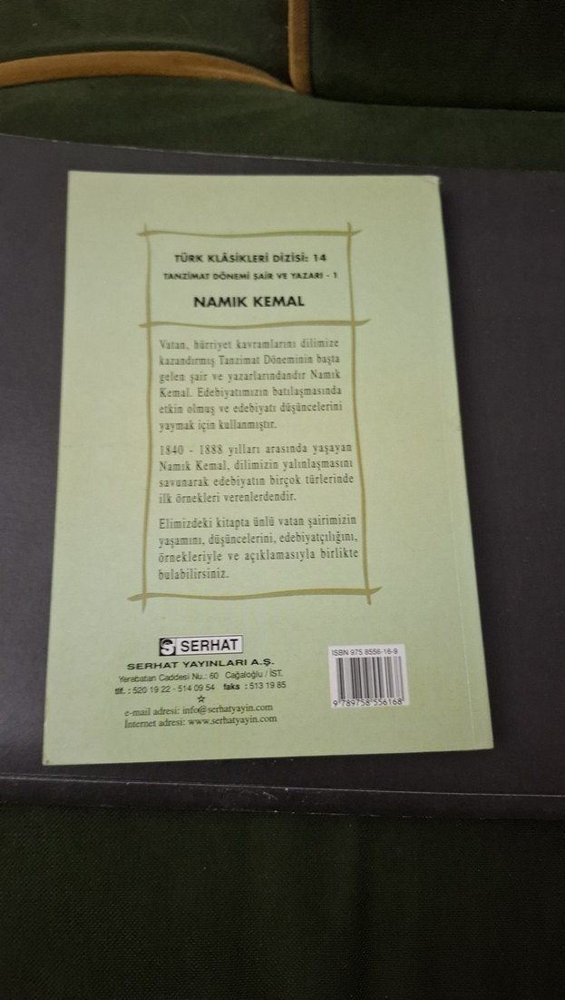 Namık Kemal - Türk Klasikleri 14 - Görsel 2