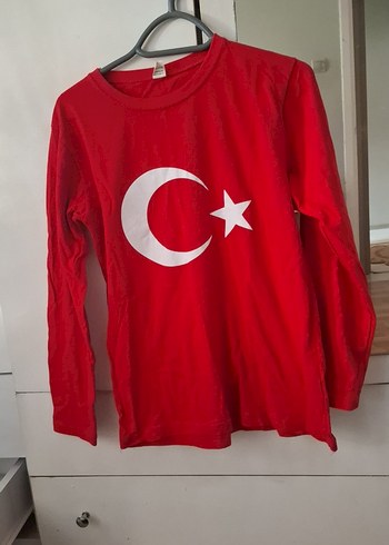 Diger erkek Çocuk Kırmızı Uzun Kollu Baskılı Sweatshirt