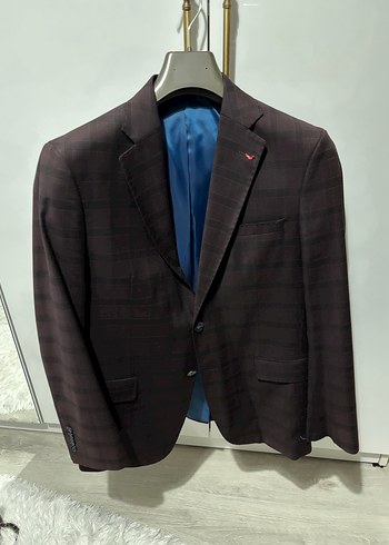 Bordo Düğmeli Erkek Ofis Ceketi Ds Damat - Görsel 3