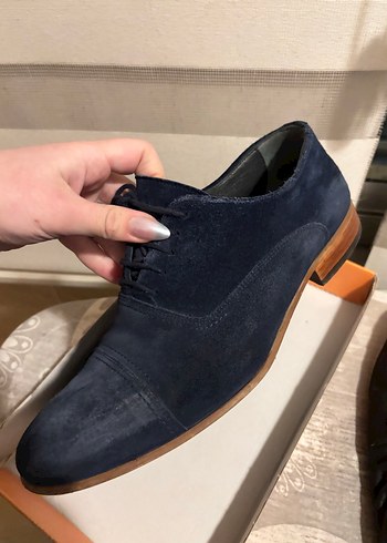 Lacivert Erkek Klasik Süet Ayakkabı - Görsel 3