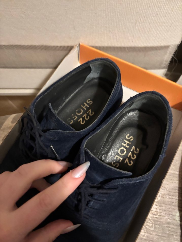 Lacivert Erkek Klasik Süet Ayakkabı - Görsel 2