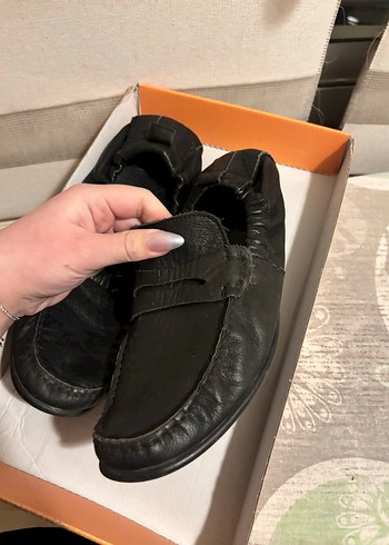 Siyah Deri Tokalı Erkek Loafer - Görsel 2