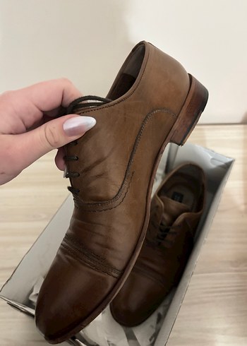 Kahverengi Deri Klasik Erkek Ayakkabı - Görsel 3