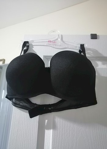 Siyah Göğüs Korse Sütyen - Görsel 2