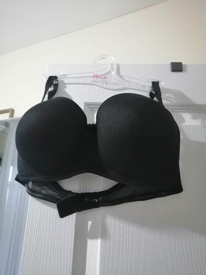 Siyah Göğüs Korse Sütyen - Görsel 2