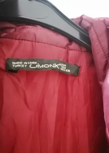 Bordo Uzun Kollarsız Fermuarlı Kadın Yelek - Görsel 4