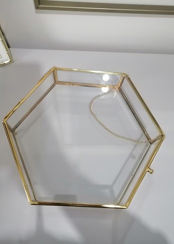 Altıgen Altın Renk Makyaj Organizeri - Görsel 4