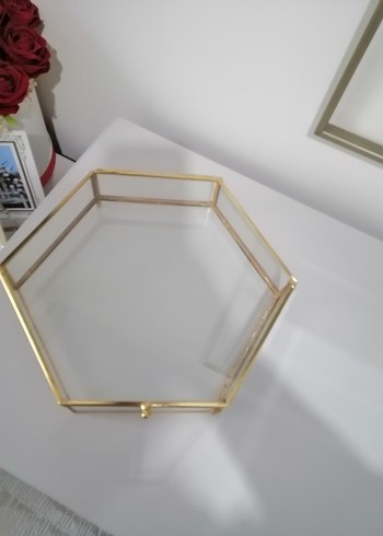 Altıgen Altın Renk Makyaj Organizeri - Görsel 7