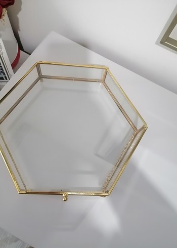 Altıgen Altın Renk Makyaj Organizeri - Görsel 6