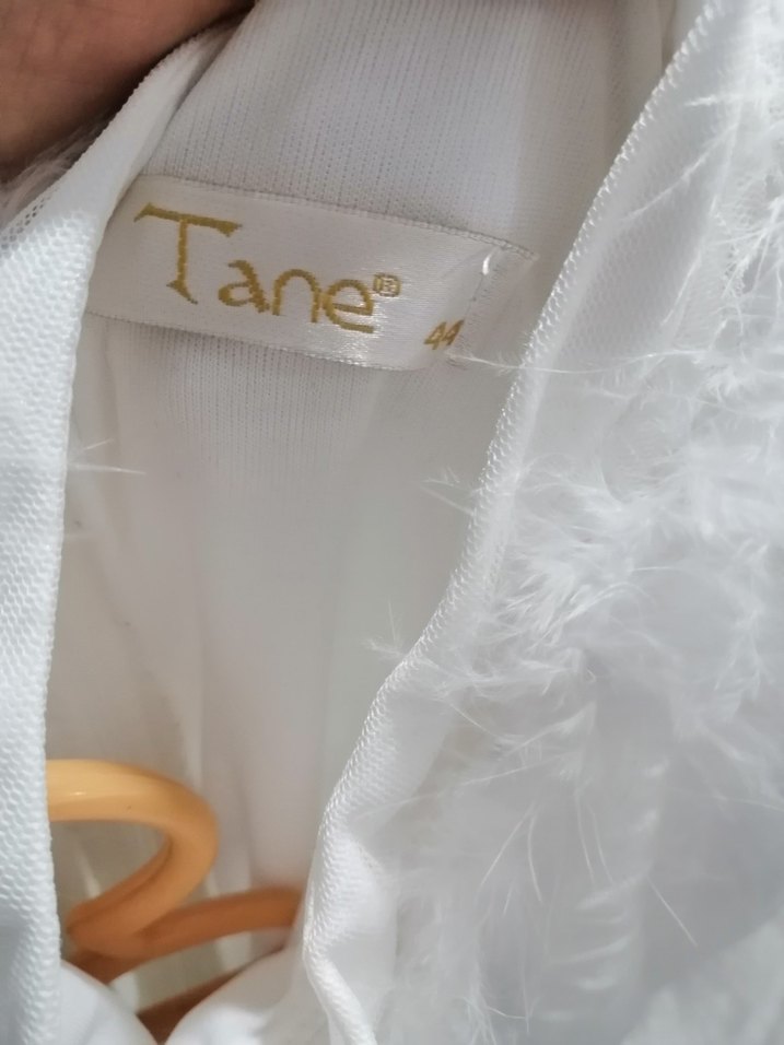 Uzun Kollu Beyaz nikah elbisesi - Görsel 5