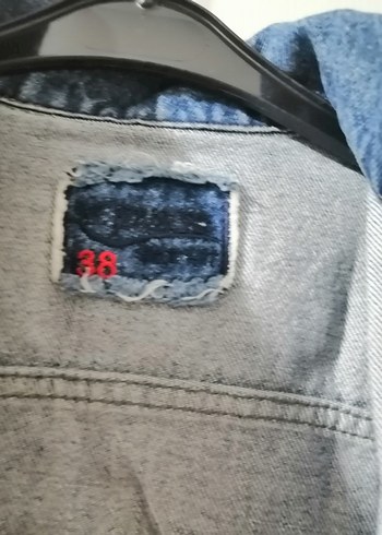 Uzun Mavi Kadın Denim Ceket - Görsel 4