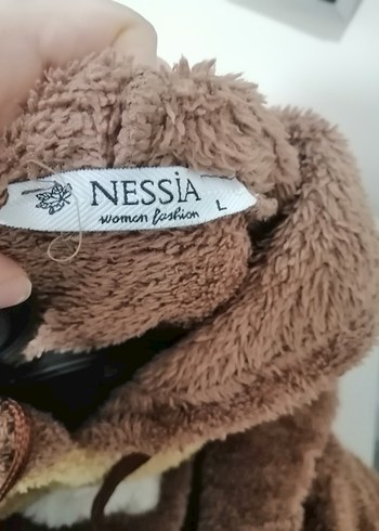 Kahverengi Uzun Kollu Kapüşonlu Kadın Sweatshirt - Görsel 4