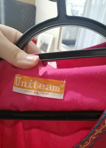 Uzun Kollu Boncuk İşlemeli Pembe Bohem Tunik ve altı takım - Görsel 4