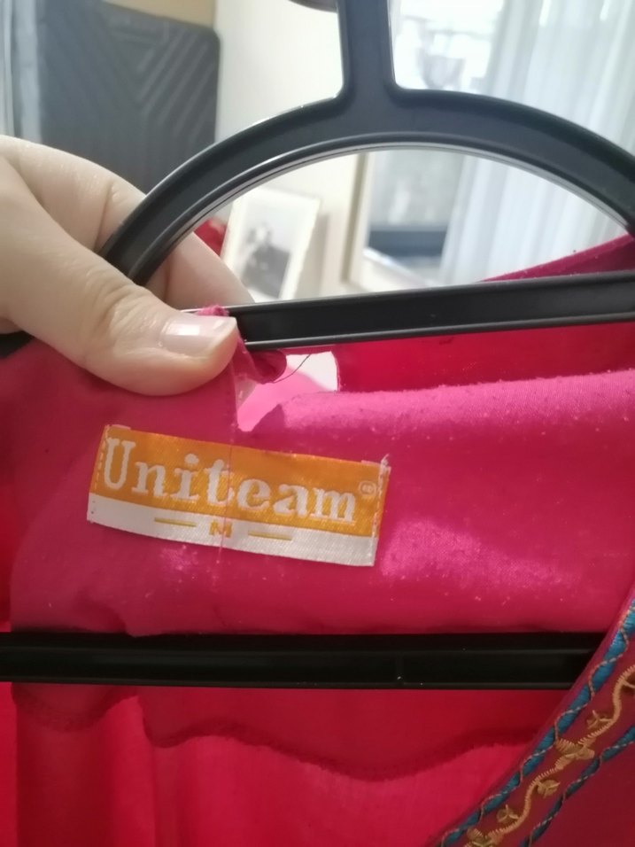 Uzun Kollu Boncuk İşlemeli Pembe Bohem Tunik ve altı takım - Görsel 4