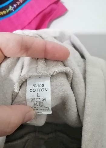 Kadın Gri Kapüşonlu Rahat Kesim Sweatshirt - Görsel 3