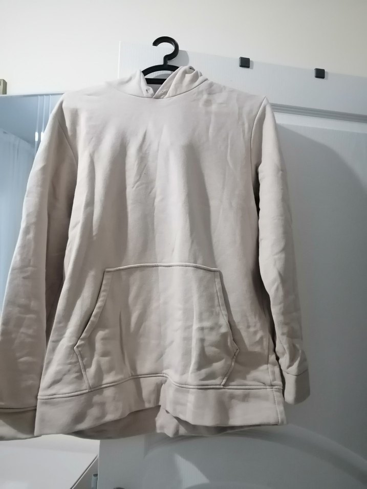 Kadın Gri Kapüşonlu Rahat Kesim Sweatshirt - Görsel 2