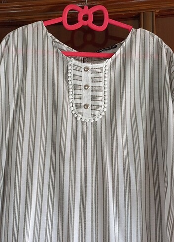 Çizgili rahat tunik 