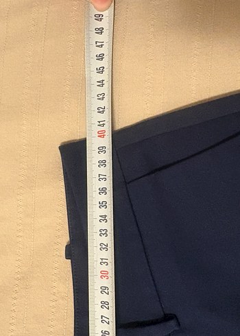 Kadın Lacivert Regular Fit Kumaş Pantolon - Görsel 4