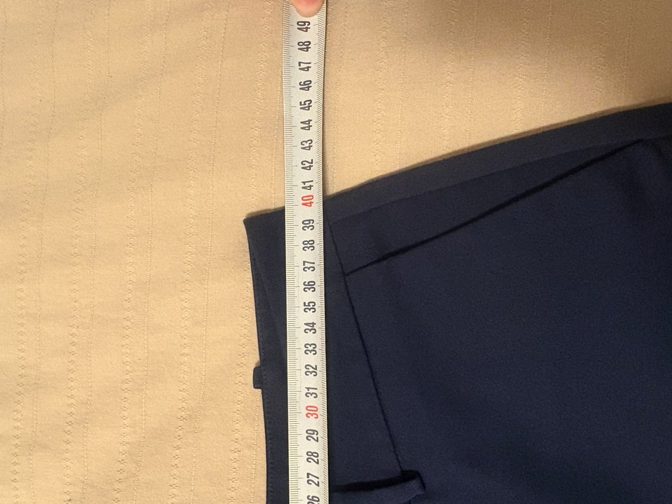 Kadın Lacivert Regular Fit Kumaş Pantolon - Görsel 4