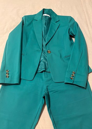 Yeşil Kadın Ofis Takım Elbise - Görsel 9