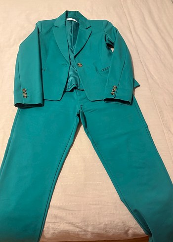 Yeşil Kadın Ofis Takım Elbise - Görsel 8