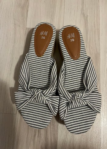 H&M hasır tabanlı terlik
