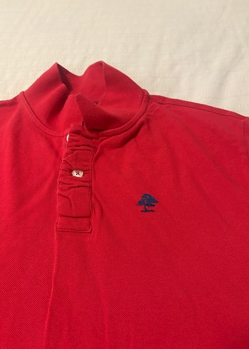 Kırmızı Düğmeli Erkek Polo Tişört - Görsel 2