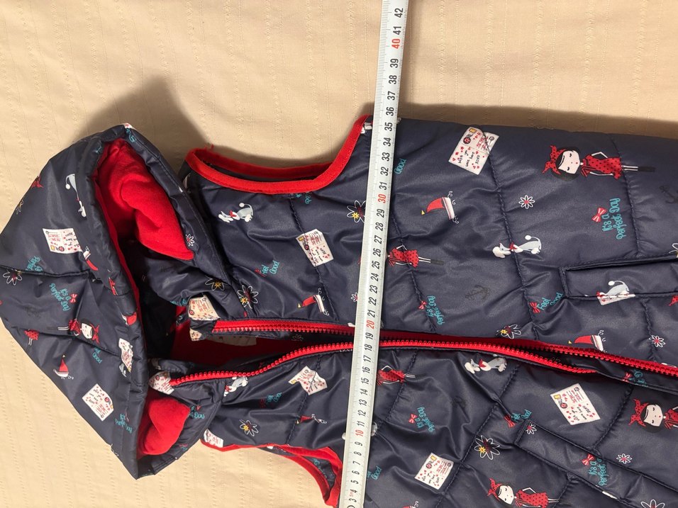 Kız Çocuk Kapüşonlu Desenli Fermuarlı Yelek - Görsel 5