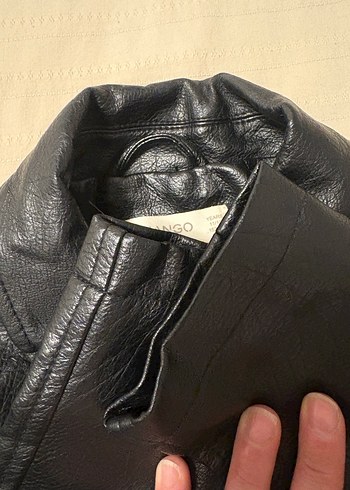 Kız çocuk Siyah Deri Biker Ceket - Görsel 5