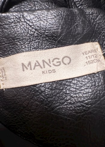 Kız çocuk Siyah Deri Biker Ceket - Görsel 3