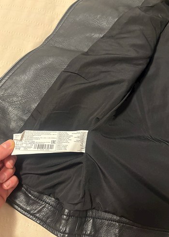 Kız çocuk Siyah Deri Biker Ceket - Görsel 4