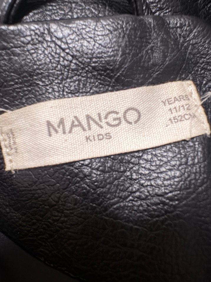 Kız çocuk Siyah Deri Biker Ceket - Görsel 3