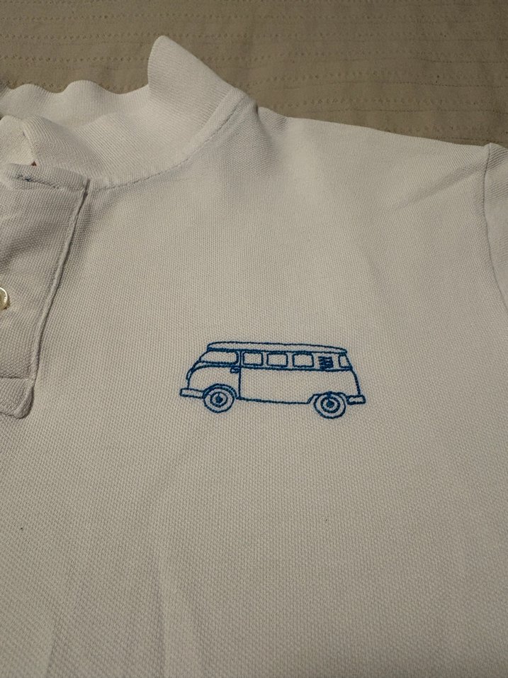 Beyaz Düğmeli Erkek Polo Tişört - Görsel 3