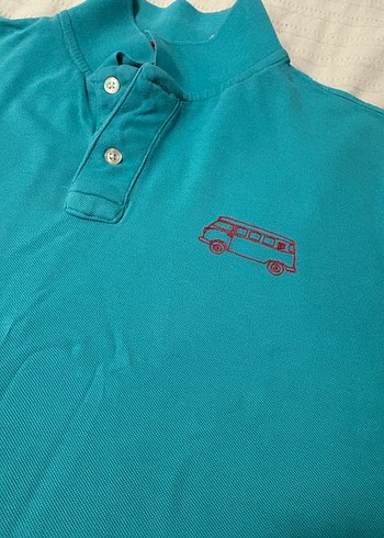 Erkek Turkuaz Kısa Kollu Polo Tişört - Görsel 4