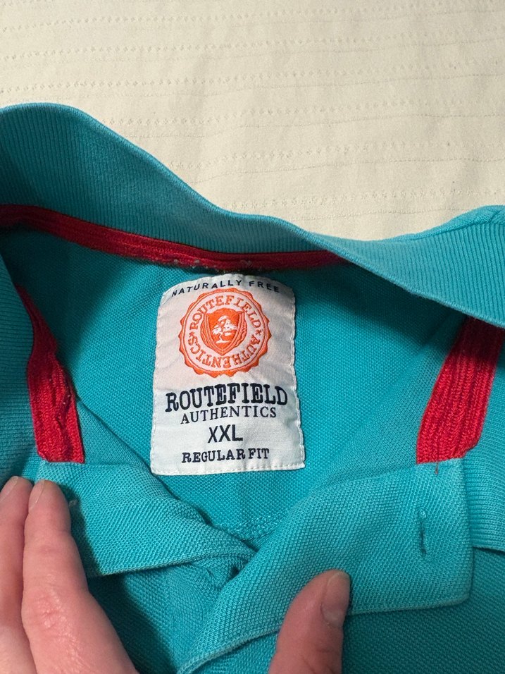 Erkek Turkuaz Kısa Kollu Polo Tişört - Görsel 3