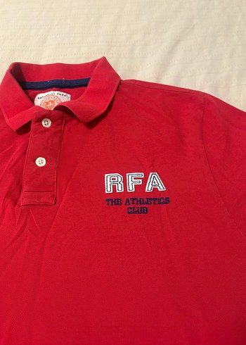 Kırmızı Düğmeli Erkek Polo Tişört - Görsel 2