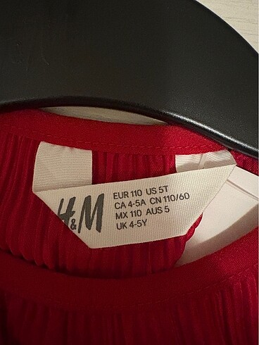 5 Yaş Beden Etiketli H&M tulum