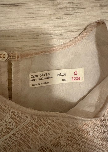 Zara Kız Çocuk Dantel Bohem Elbise - Görsel 5