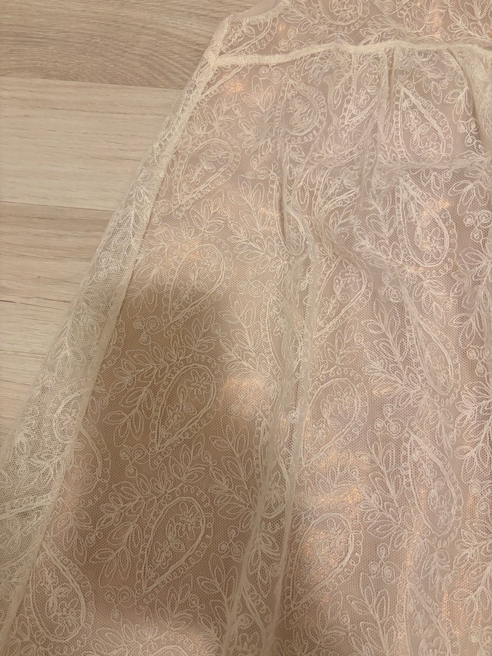 Zara Kız Çocuk Dantel Bohem Elbise - Görsel 2