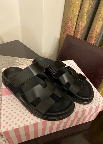 LiONEL Siyah Platform Terlik - Görsel 4