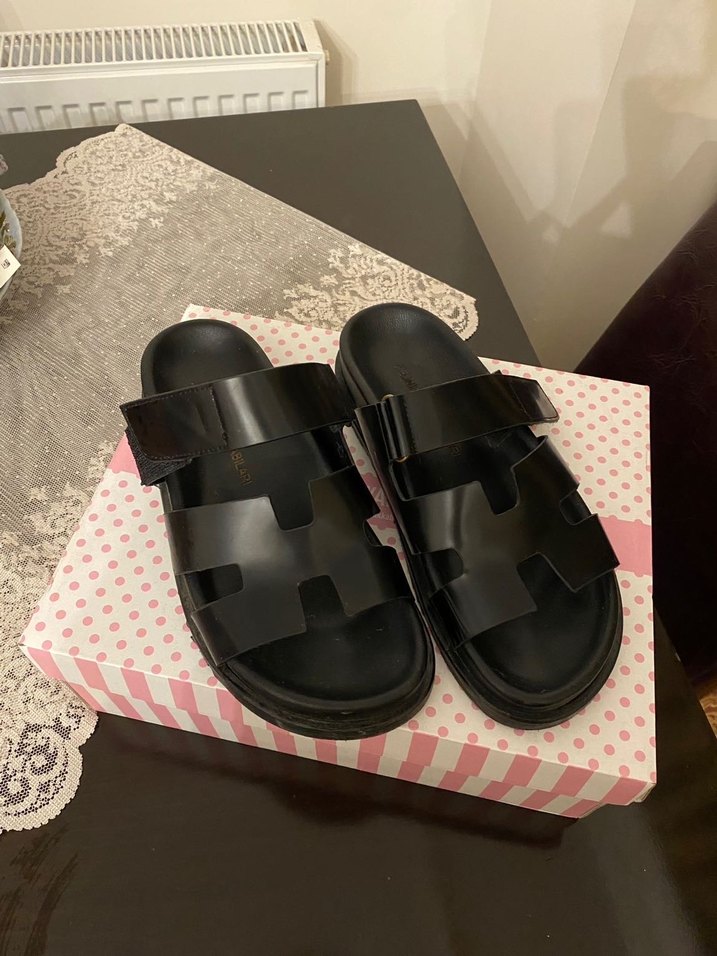 LiONEL Siyah Platform Terlik - Görsel 3