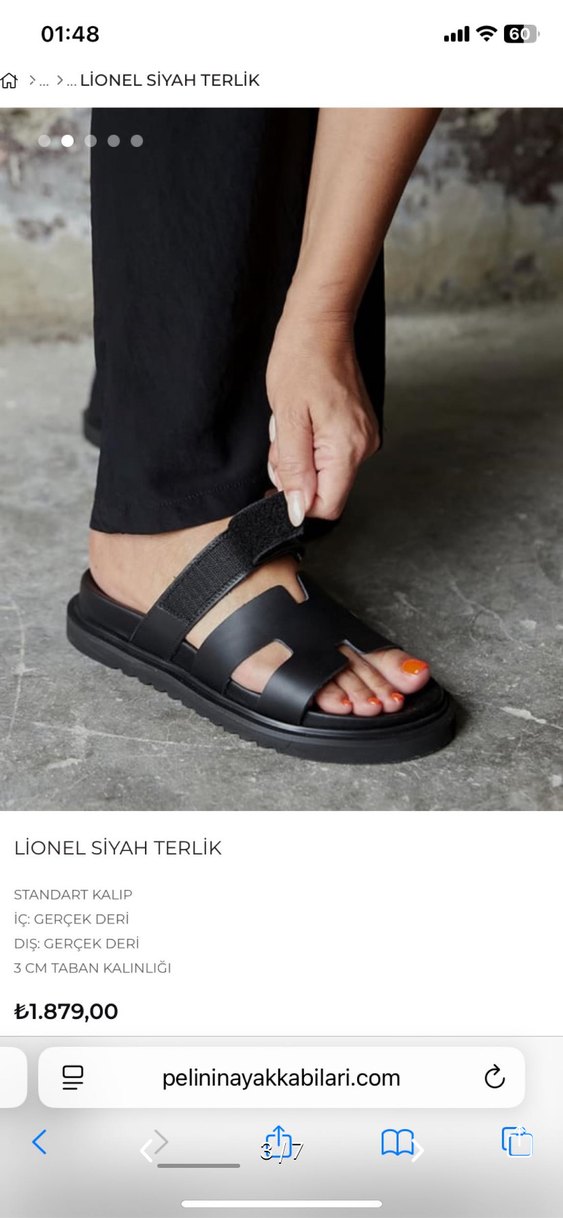 LiONEL Siyah Platform Terlik - Görsel 2