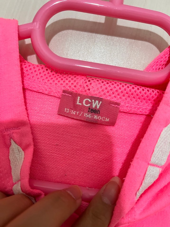 Kız Çocuk Kapüşonlu Pembe süveter - Görsel 2