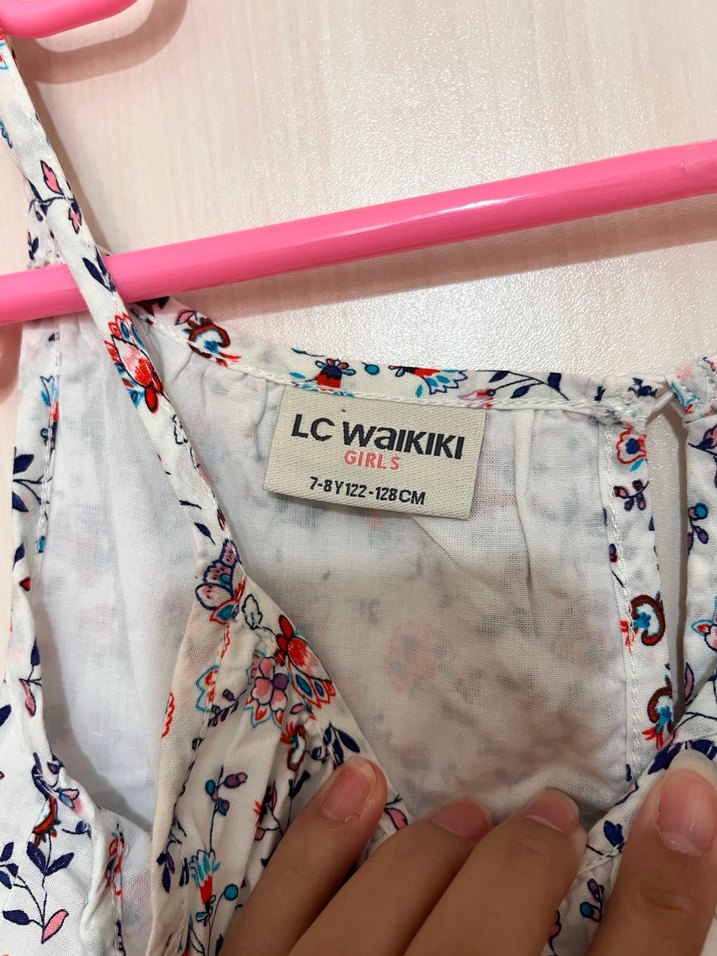 Çok Renkli Bohem Kız çocuk Elbisesi - Görsel 2