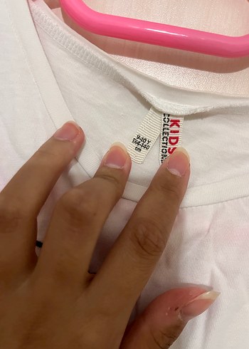 Beyaz Pamuklu kız çocuk Tişört - Görsel 2